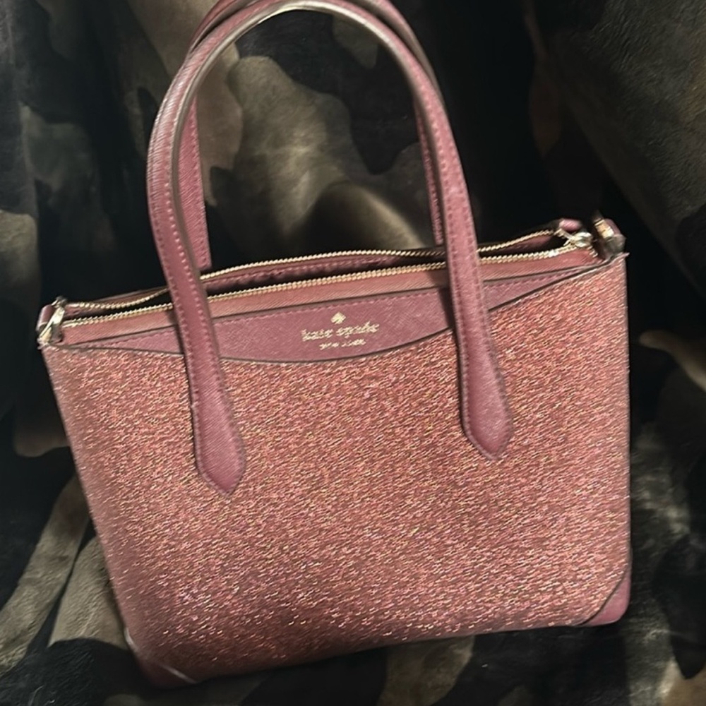 Kate spade glitter pink purse